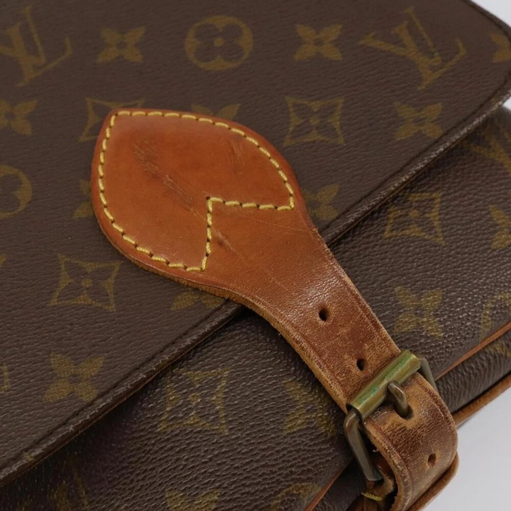 LOUIS VUITTON Monogram Cartouchiere MM Shoulder Bag Vintage M51253 Auth 149607 - Picture 11 of 16